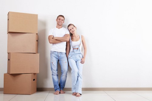 Packing materials and organised moving boxes for a Keston home relocation