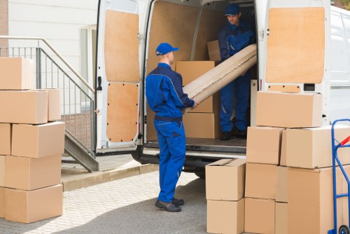Man and van loading household items in Keston