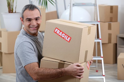 Removal team helping with a local move in Keston