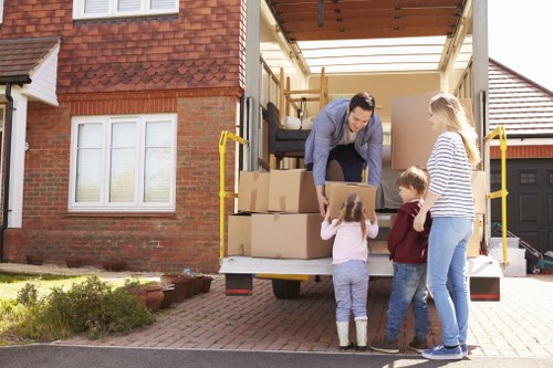 Removal van outside a Keston property during a house move