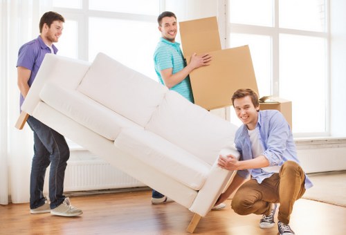 Commercial relocation support with a moving van in Keston