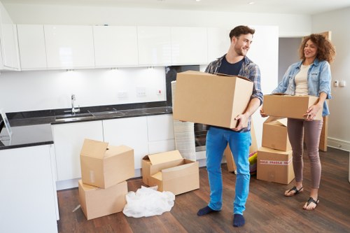 Specialist handling of office items during commercial removals