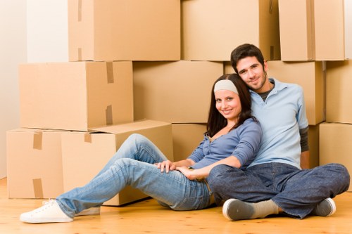 Packing and loading items carefully during a home move in Keston